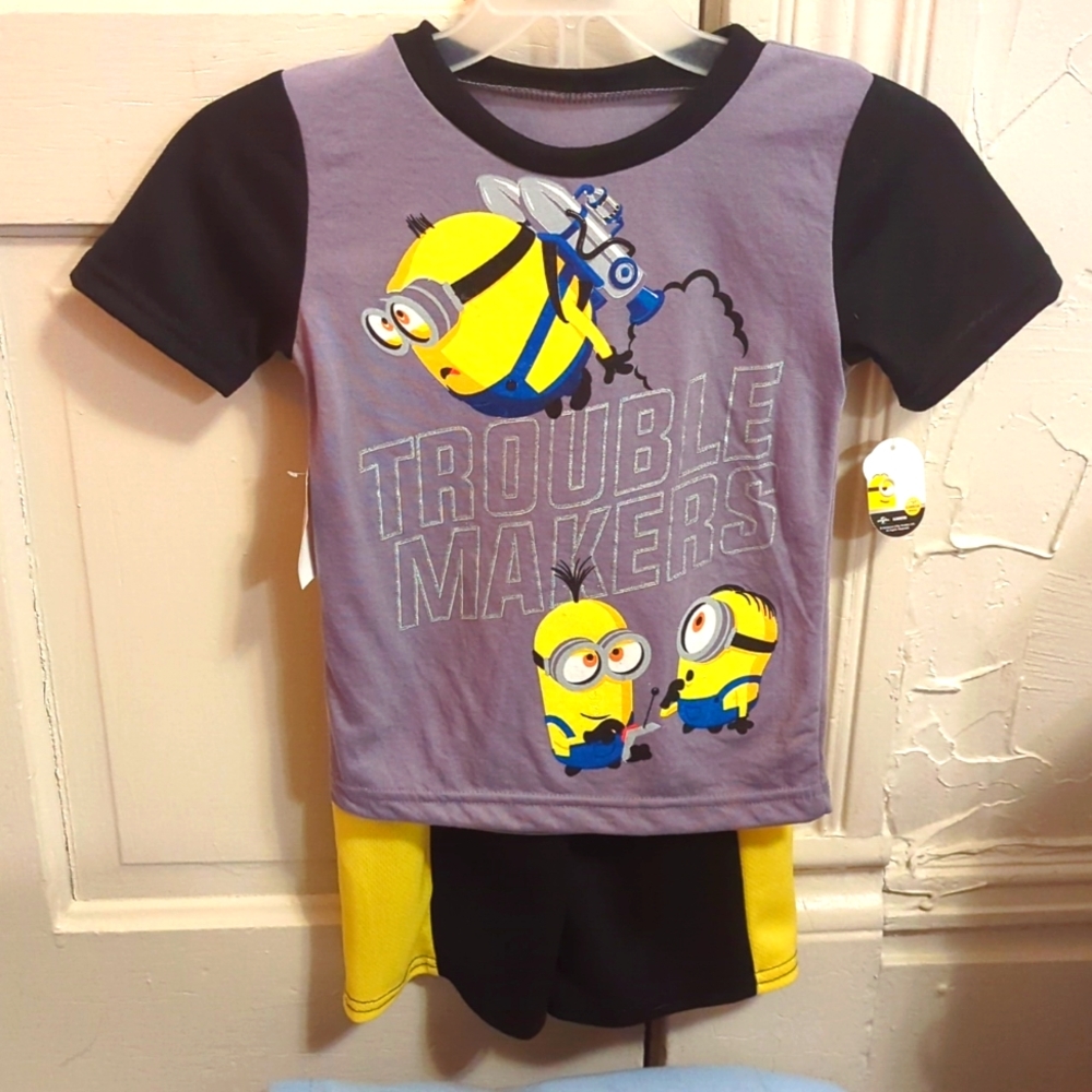 Boy's Minion's 2pc short set